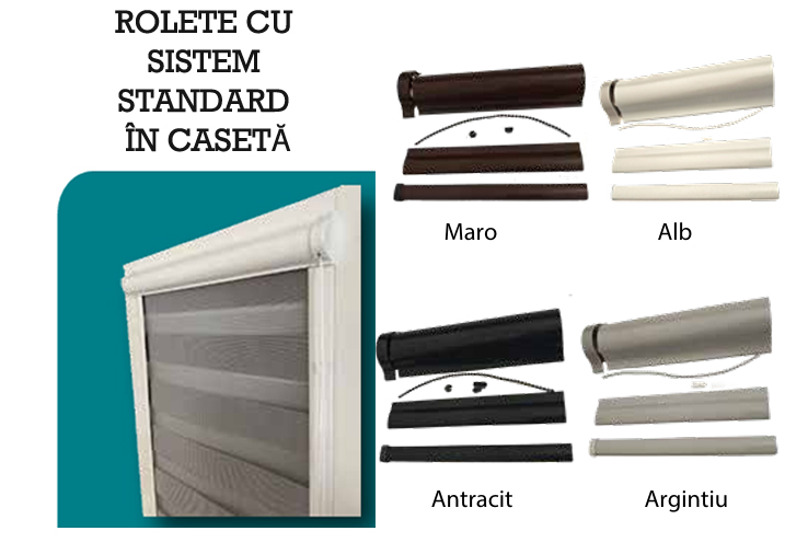 Rolete textile cu caseta standard LAREX-IR DECOR