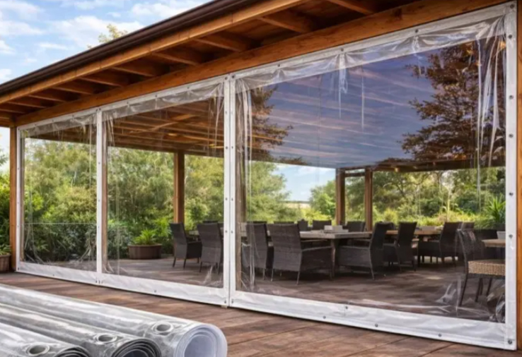 Rulouri transparente cu capse inchidere terase producator LAREX-IR DECOR 1